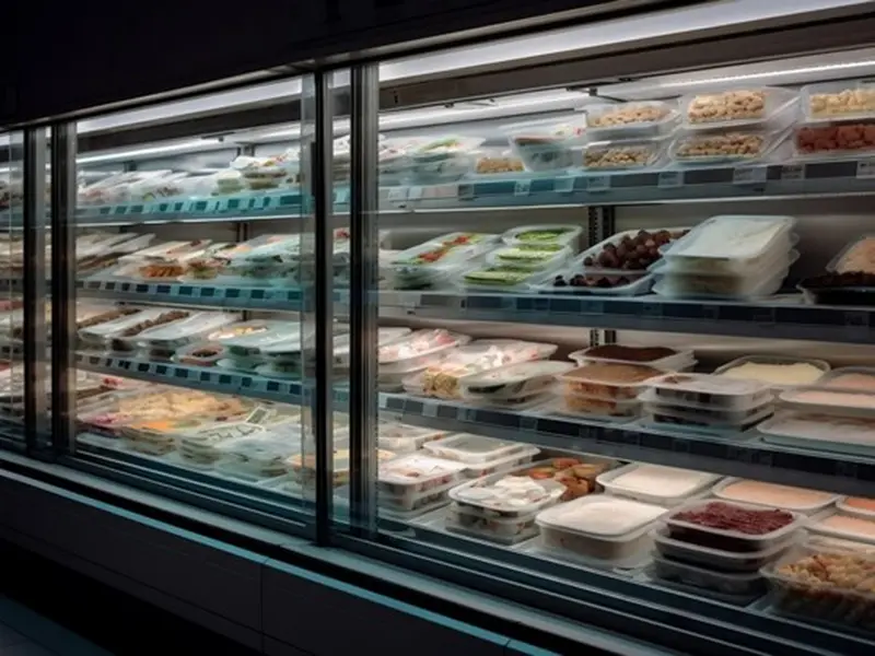 Multi-layer food freezer air-cooled condenser (1)